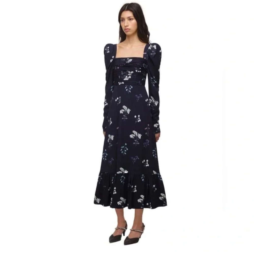 Self Portrait Floral Midi Dress